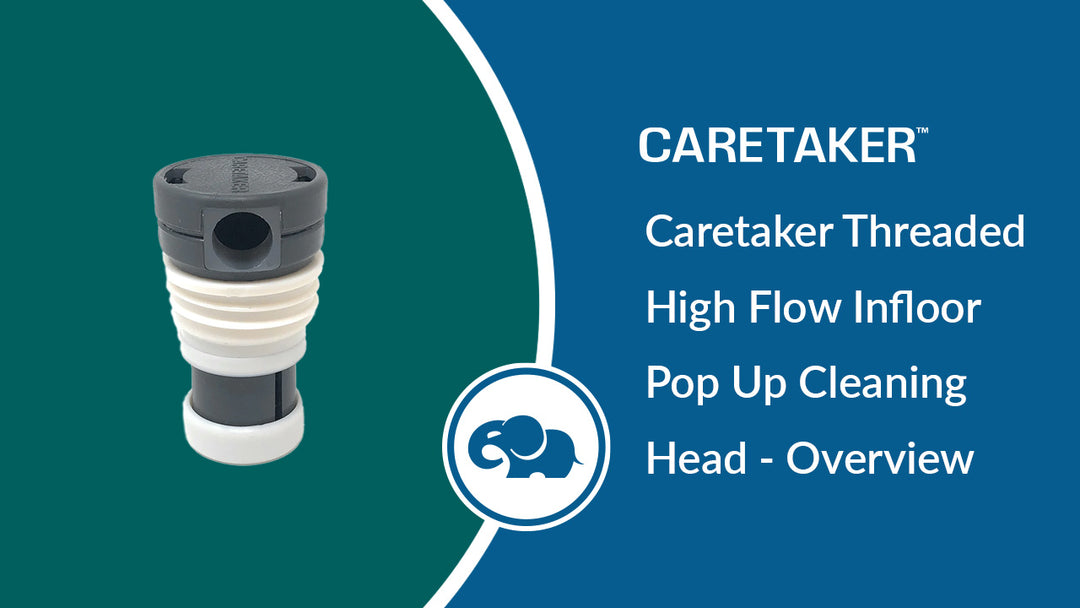 Caretaker Threaded High Flow In-Floor Pop Up Cleaning Head - Overview