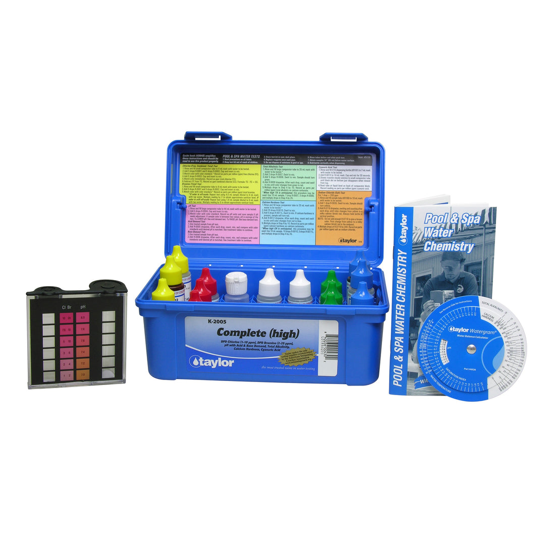 pool water test kit for chlorine and ph levels