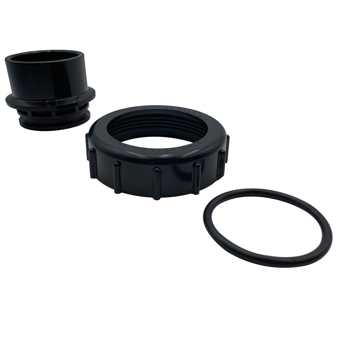 Pentair 2" x 2.5" Black Valve Adapter Kit