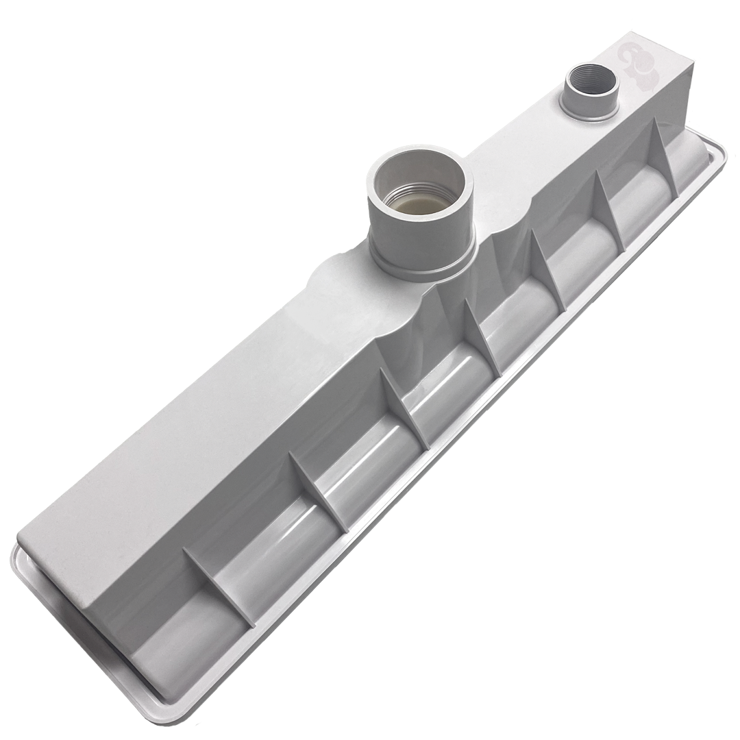 AVSC Single Standard Top Channel Drain White - Pentair In-Floor(A&A) | 285001