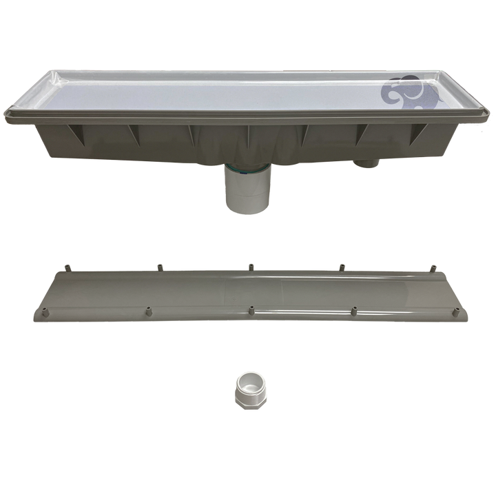 AVSC Single Standard Top Channel Drain Light Gray - Pentair In-Floor(A&A) | 285002