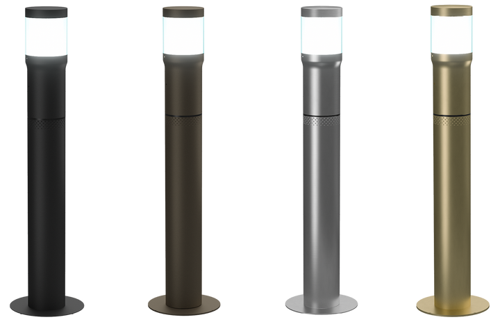 Pal Bollard Multi-Color Light w/ 15ft. Cable (Bronze Finish) || 45-PAL-GL9-RGB-PLC-5-BRZ