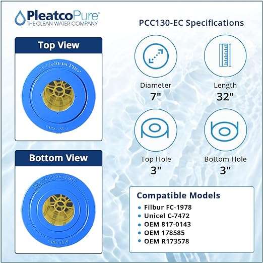 Pleatco Clean & Clear Plus 520 Pool Filter Cartridge Replacement