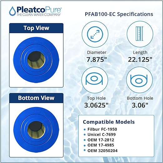 Pleatco PFAB100-EC Pool Filter Cartridge Replacement