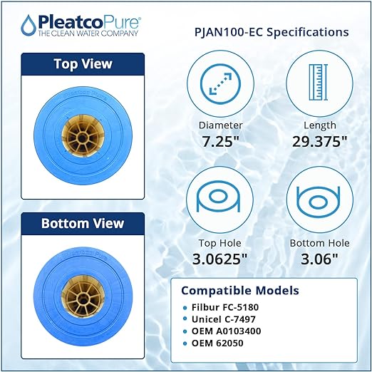 Pleatco Jandy Industries CT-100 Filter Cartridge Replacement