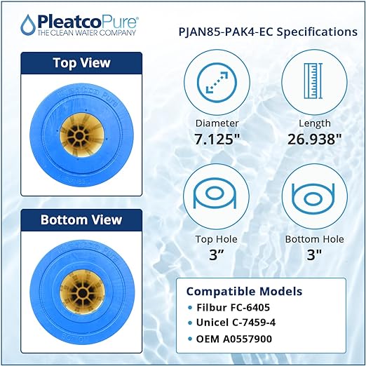 Pleatco Jandy Industries CL340, CV340 Filter Cartridge Replacement