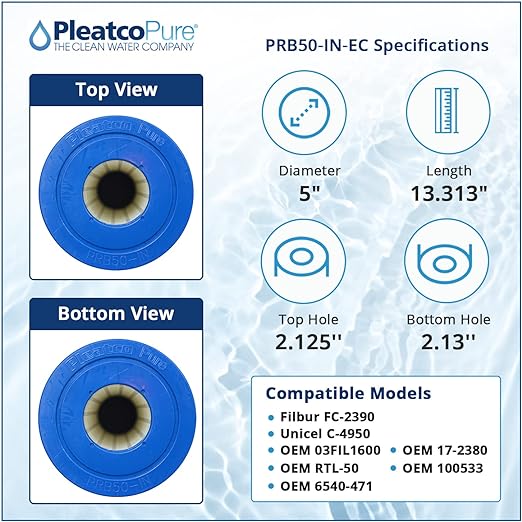 Pleatco PRB50-IN-EC Spa Filter Cartridge Replacement