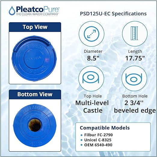 Pleatco Sundance Horizontal Spa Filter Cartridge Replacement