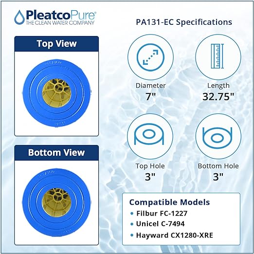 Pleatco PA131-EC Pool Filter Cartridge Replacement