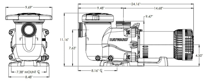 Hayward MaxFlo XE Pump 2.25HP 230V | W3SP2315X20XE