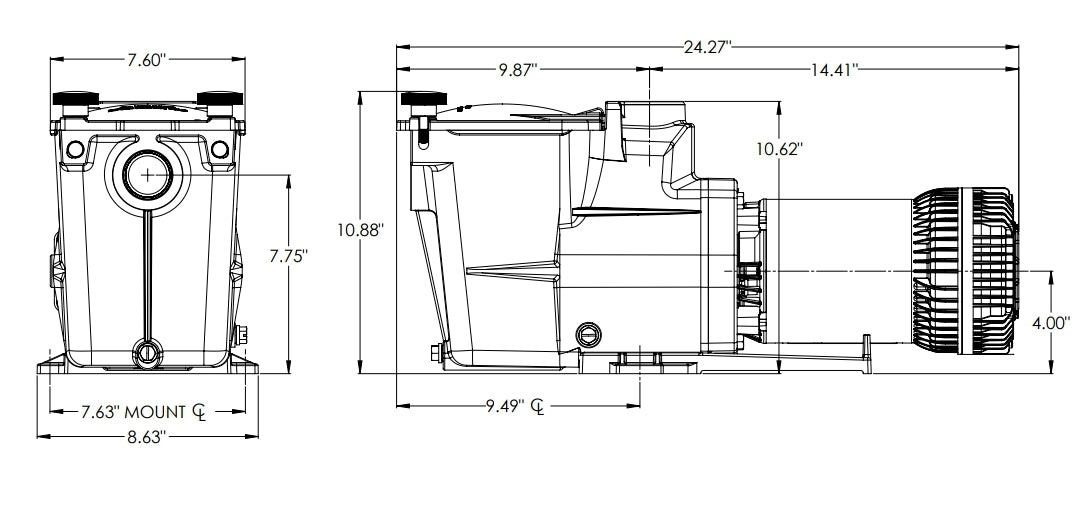 Hayward Super XE Pump 1.65HP | W3SP2610X15XE