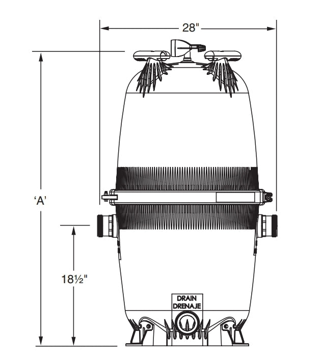 Jandy 460 Sq. Ft CV Cartridge Filter System | CV460