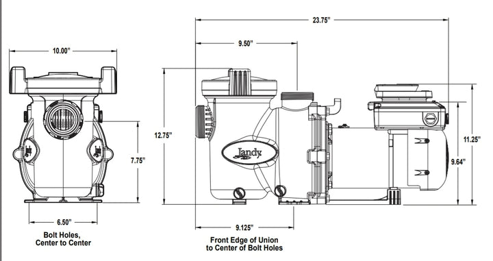 Jandy Vs FloPro 1.65HP Pump, 115/230V, with SpeedSet Controller | VSFHP165DVS