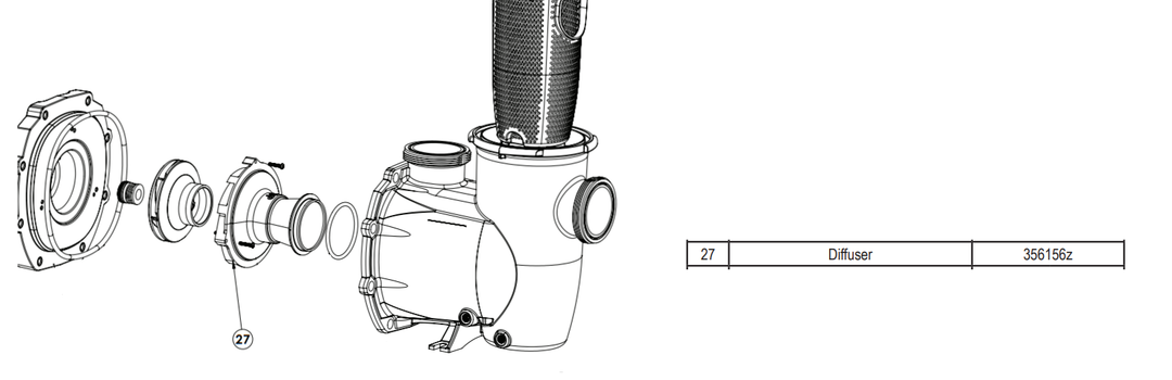 Pentair IntelliFlo3 / IntelliPro3 Diffuser || 356156Z