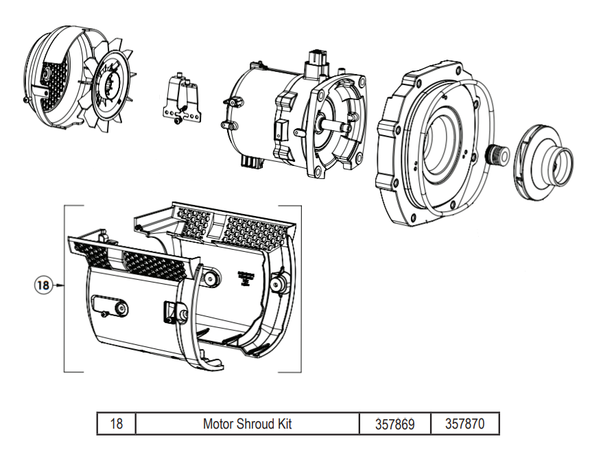 Pentair Motor Shroud Kit || 357869