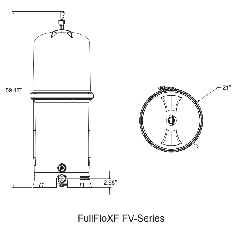 Pentair FullFloXF FV72 Grid Style DE | 188625