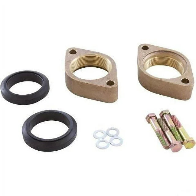 Jandy Legacy Model LRZM Pool/Spa Heater Flange & Gasket Kit, Bronze || R0461500