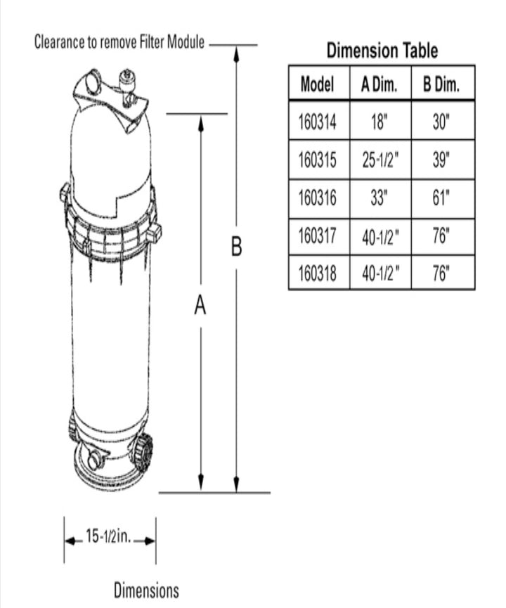 Pentair Clean & Clear Cartridge Filter 100 | EC-160316