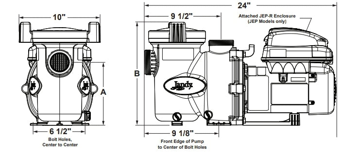 Jandy VS FloPro Variable Speed Pump .85HP 115V Without Controller | VSFHP085AUT