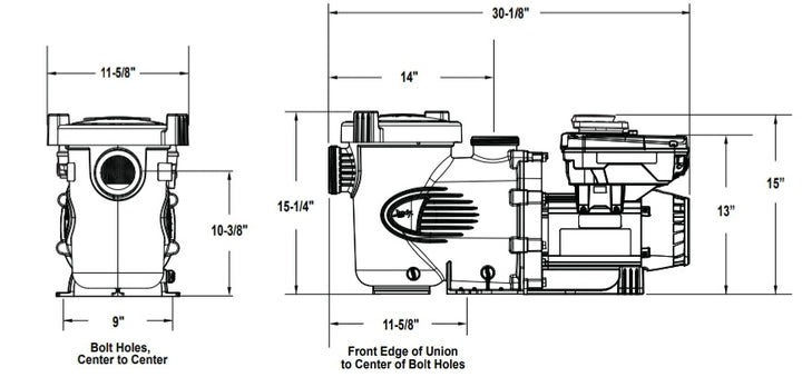 Jandy ePump VS Pool Pump 3.8HP 230V with SpeedSet Controller | VSSHP3802AS