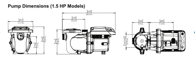 Pentair IntelliFlo3 VSF 1.5 HP with Touchscreen | 011067