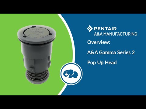 Gamma Series 2 Adjustable Flow Pop-Up Head (Black) - Pentair In-Floor(A&A)