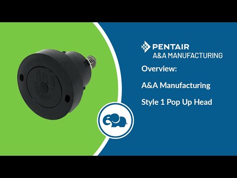 Style 1 High Flow Pop-Up Head (Black) - Pentair In-Floor(A&A) | 236354