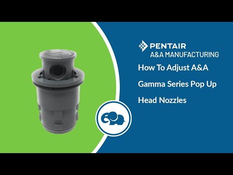 Gamma Series 2 Adjustable Flow Pop-Up Head (White) - Pentair In-Floor(A&A)