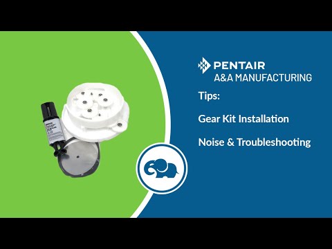 2" Low Profile Complete 2 Port T-Valve Rebuild Gear Kit - Pentair In-Floor(A&A)