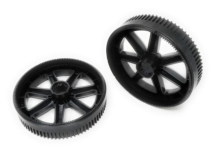 Bottom View of Pentair Racer / Racer LS Pressure Side Cleaner Large Wheel Kit - ePoolSupply