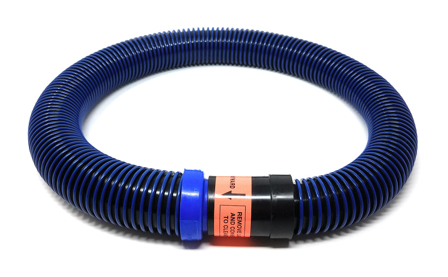 Front View - Hayward PoolVac V-Flex and Navigator V-Flex 1M- Leader Hose 12 Pack, Black and Blue - ePoolSupply