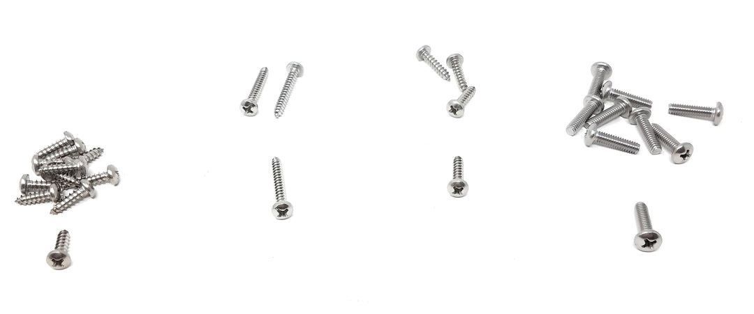 Top View of Pentair Racer / Racer LS Pressure Side Cleaner Screw Kit - ePoolSupply