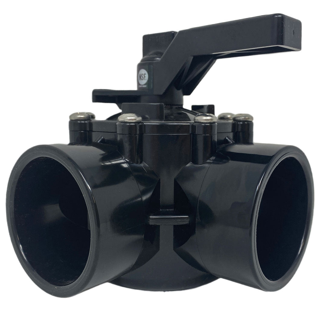 Jandy Valve 3 Port 2" Diverter - Profile View