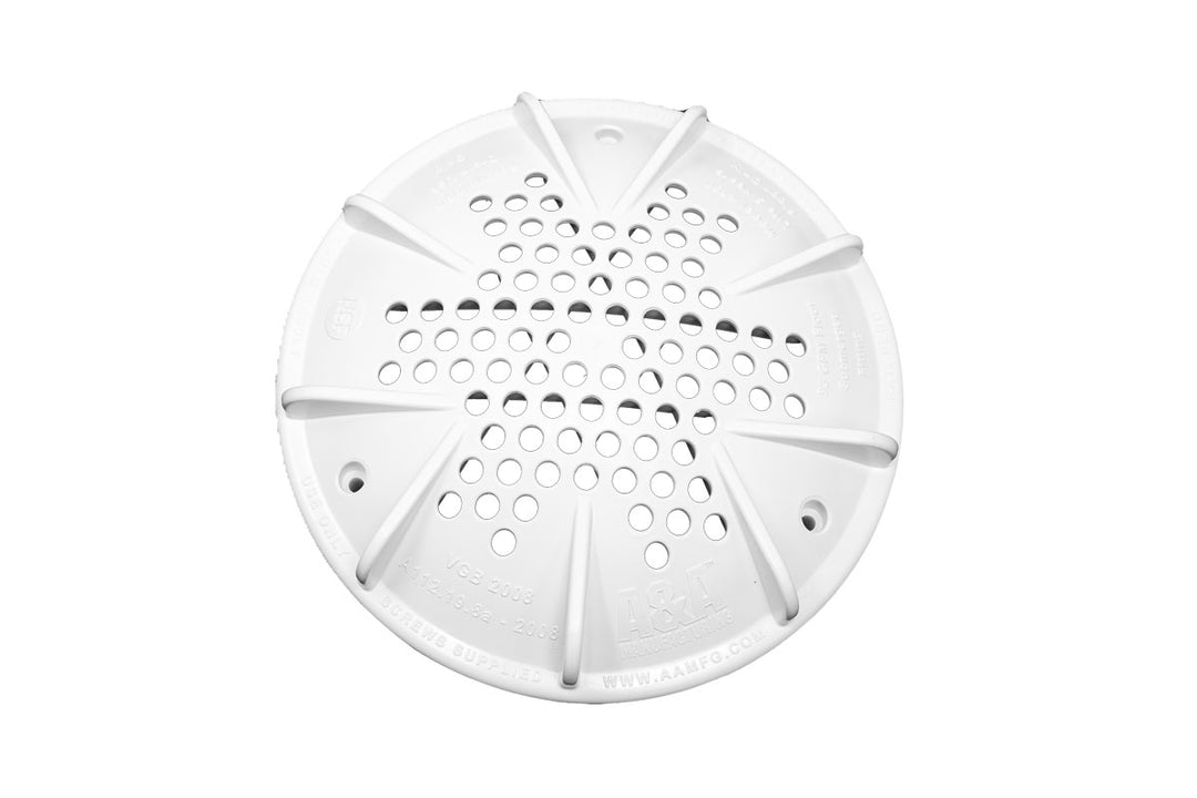 PDR2 10" Drains No Sump (White) - Pentair In-Floor(A&A)