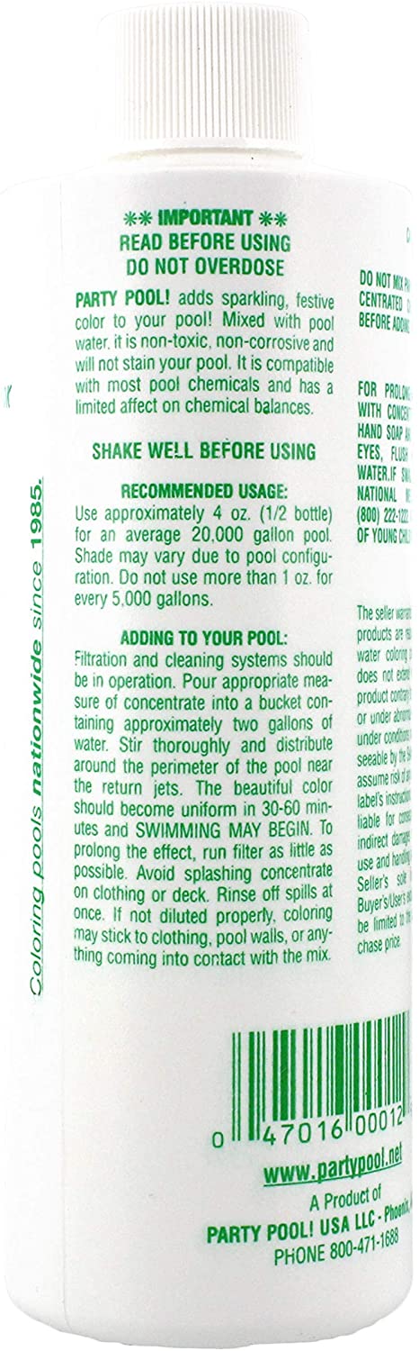 Party Pool Color Additive Green - 3 Pack