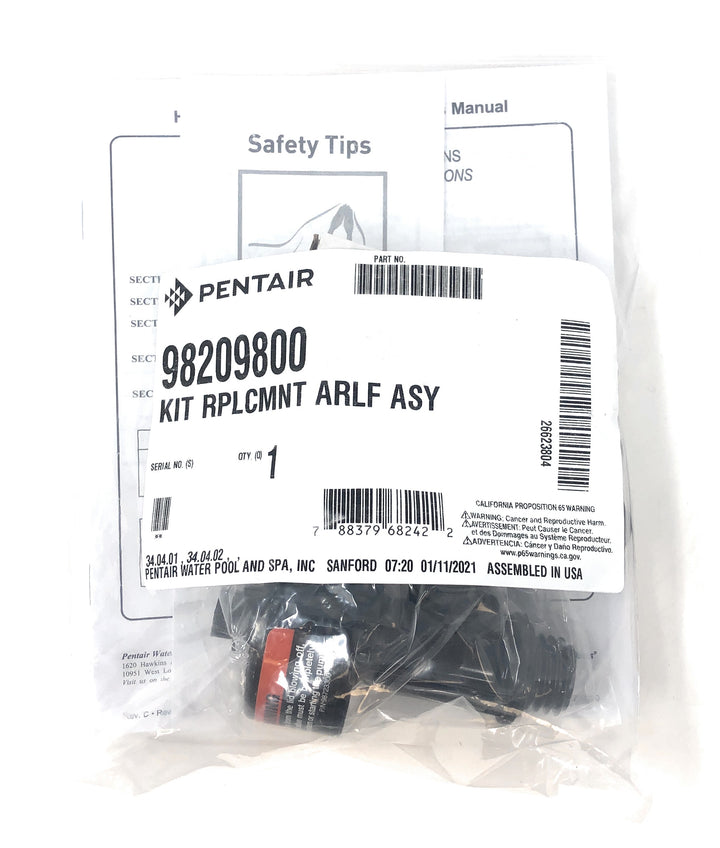 Pentair High Flow Manual Air Relief Valve in bag