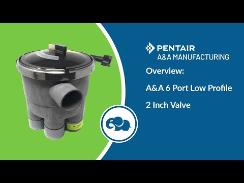 Low Profile 2" 6 Port Actuator T-Valve - Pentair In-Floor(A&A) || 224420