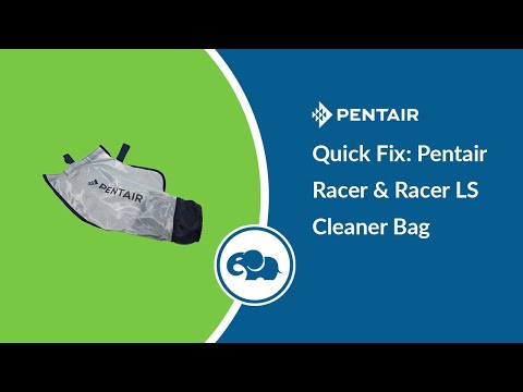 Pentair Racer / Racer LS Pressure Side Cleaner Debris Bag Kit (w/o collar) hook and loop fastener